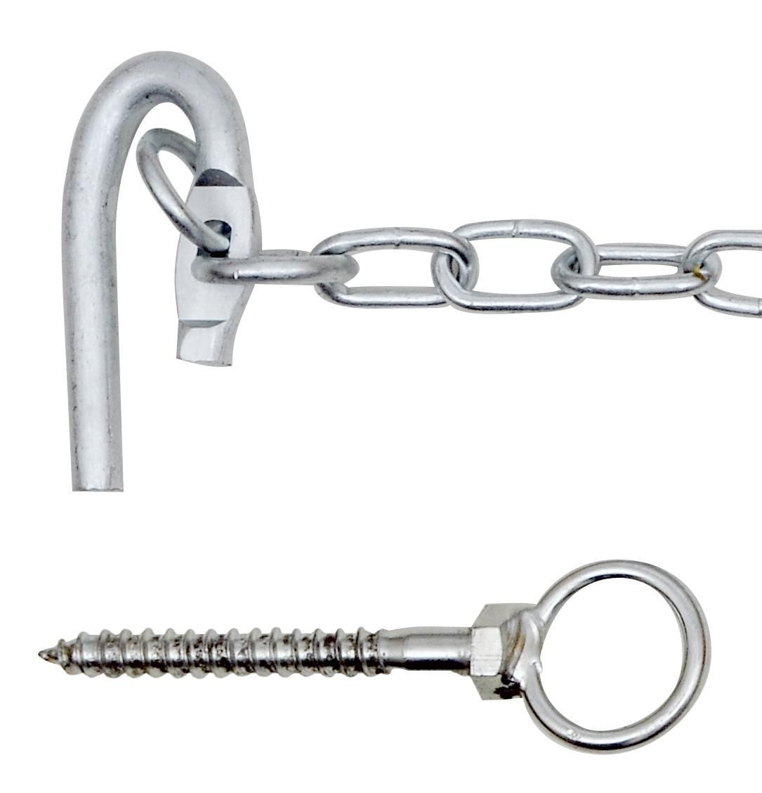 A Close up Of a Chain and A Screw on A White Background — Edmonds Landscaping Supplies in Bohle Plains, QLD