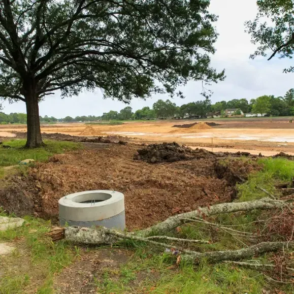 Retention Ponds and Silt Fences