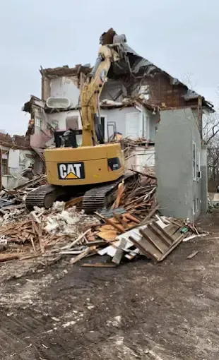 House being Demolished