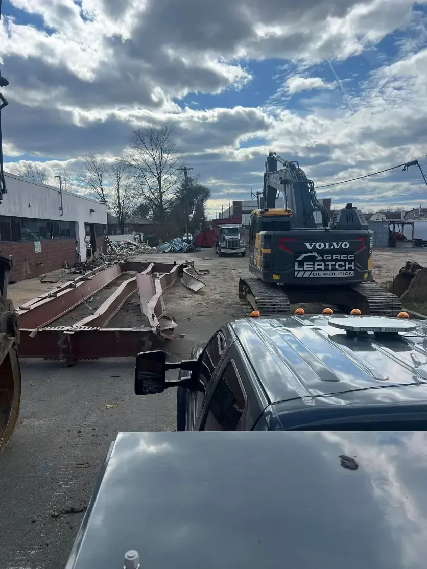 Large Metal Demolished from a Building