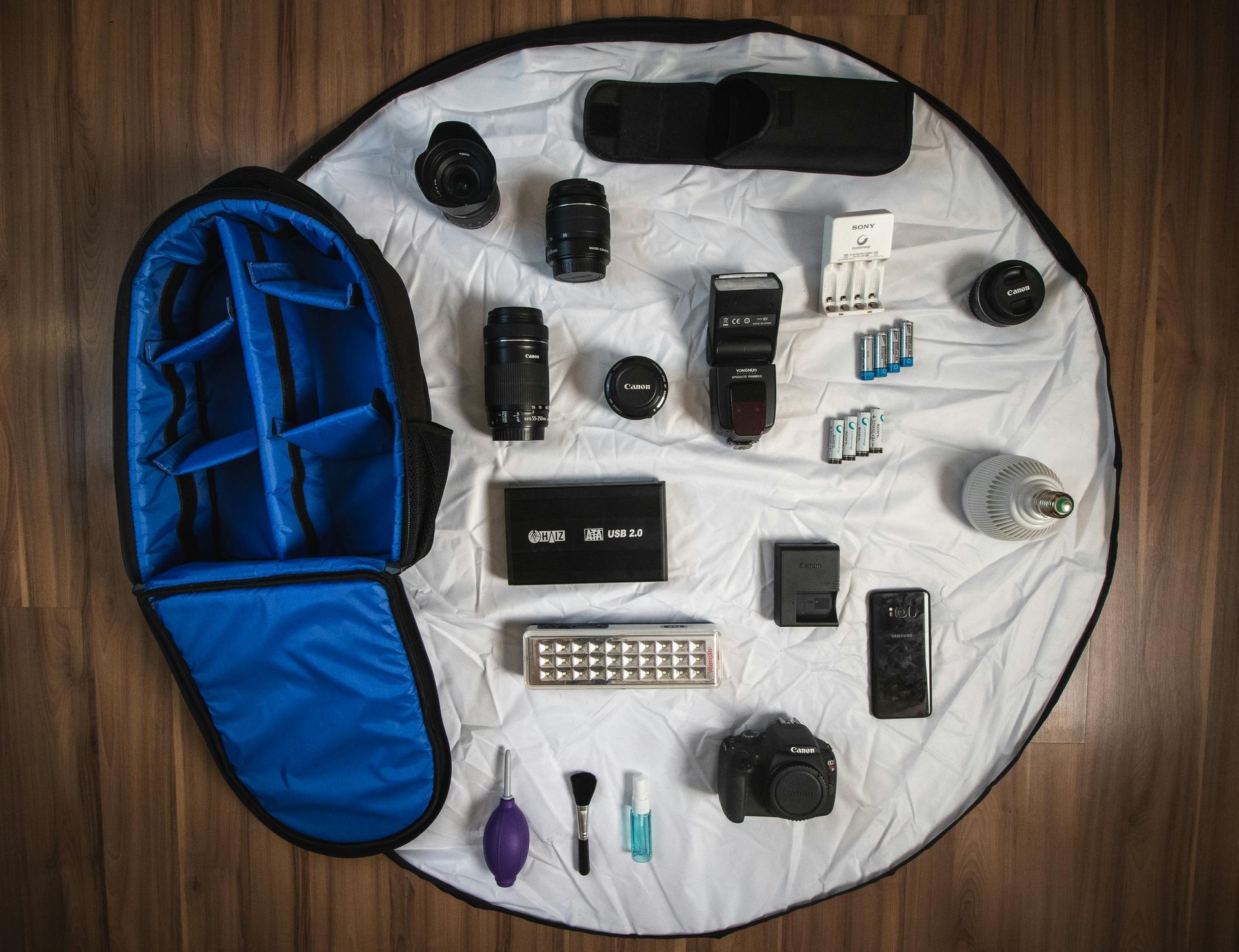 Organized Gear Workspace