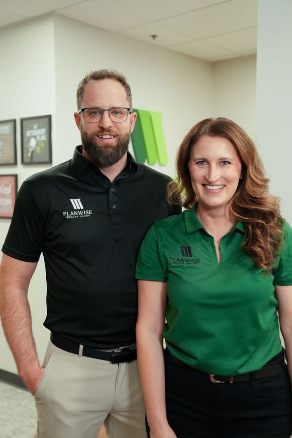 Richy and Hannah Hirtle, founders of Plan Wise Wealth Group in Fishers, Indiana