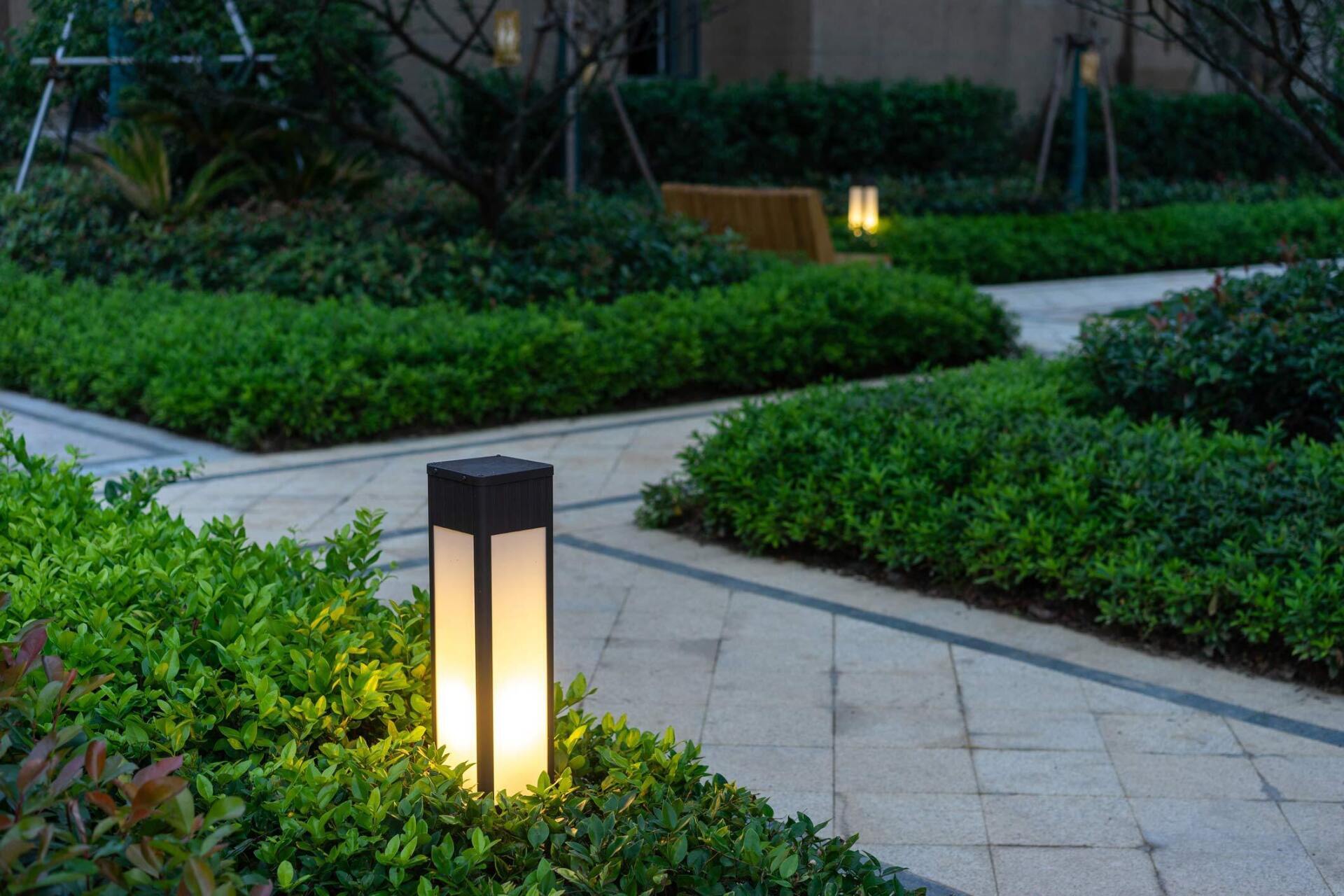 Lighted Light Near Sidewalk — Houston, TX — Richter’s Services Inc.