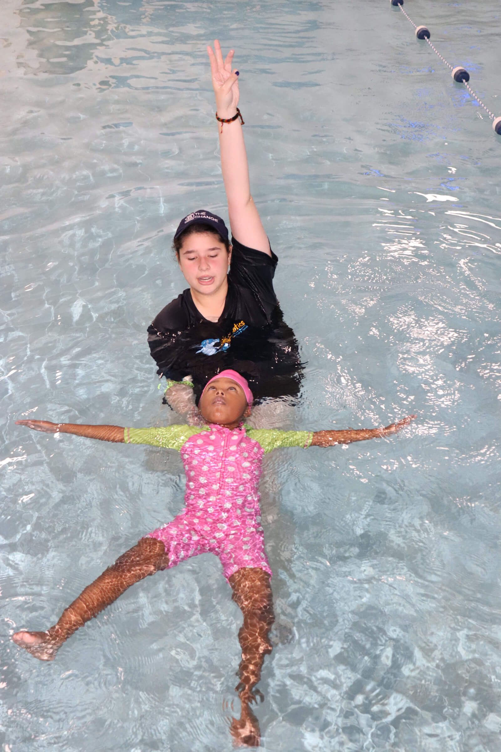 Swimming Lesson Training showing exercise