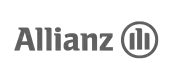 Logo Allianz : nom « Allianz » en gris suivi d’un emblème gris à l’intérieur d’un cercle.