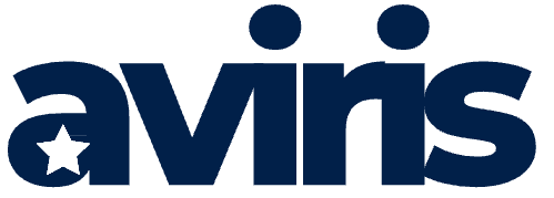 Logo Avis en bleu marine, avec une étoile blanche dans le « a » et deux points au-dessus du « i ».