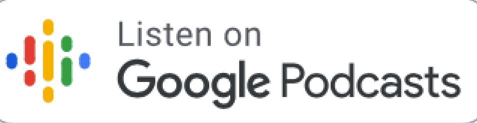 A logo that says listen on google podcasts