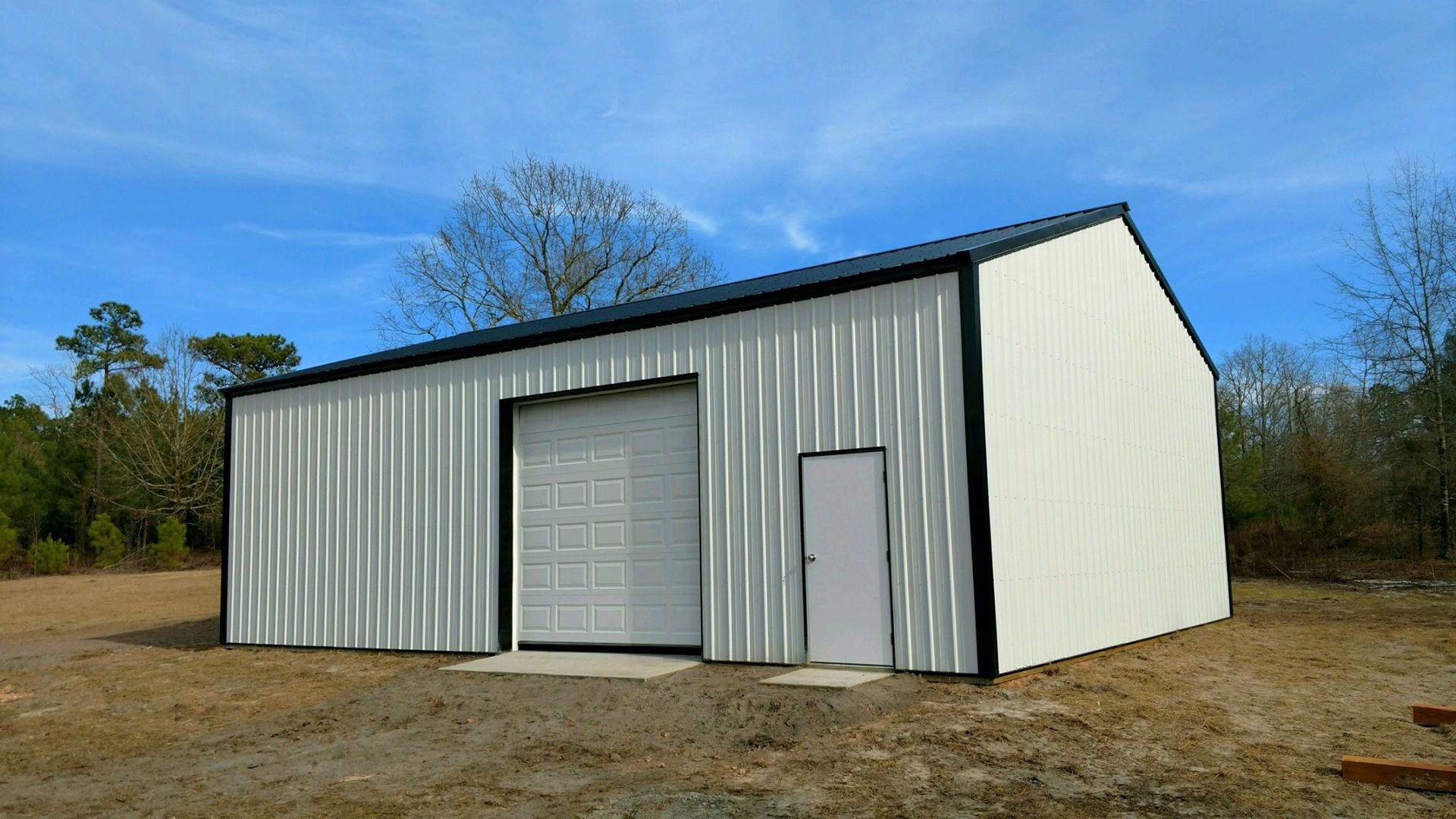 Newly Installed Metal Barn