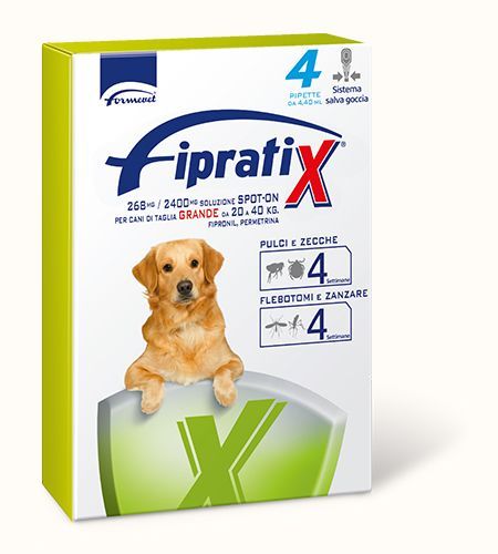 Scatola di trattamento antipulci e zecche per cani