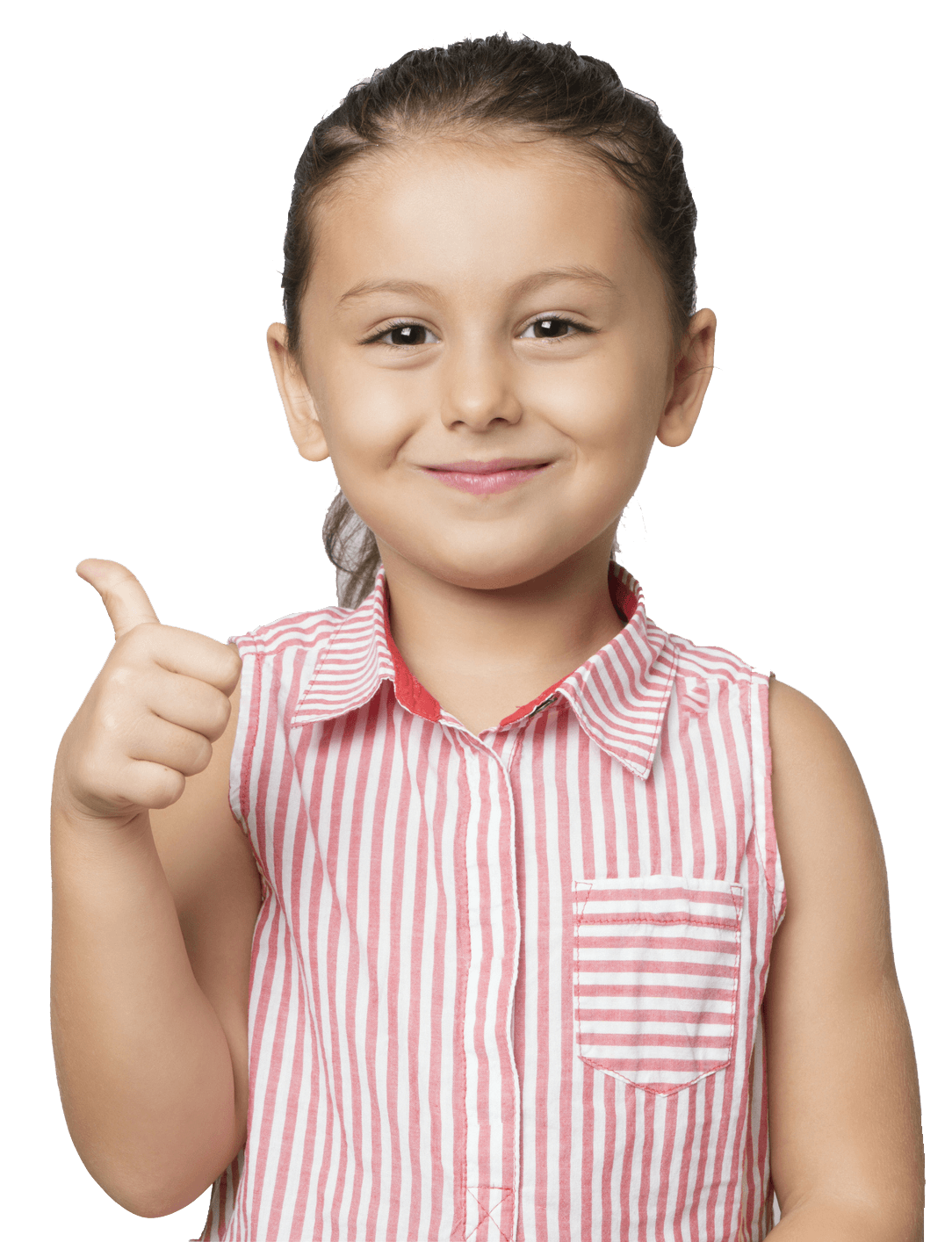 Little girl giving thumbs up — Verona, WI — Once Upon a Time Childcare Center