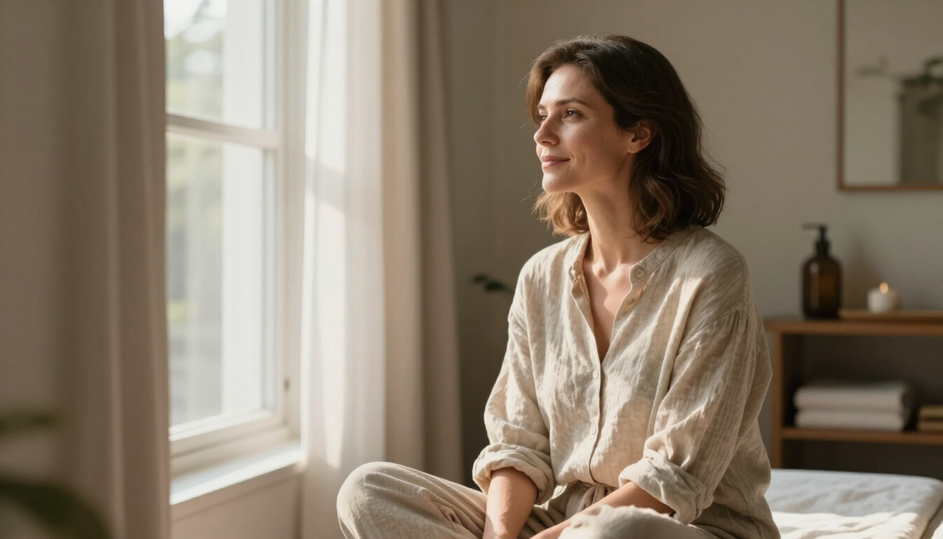 Mujer reflexionando después de una consulta holística integral