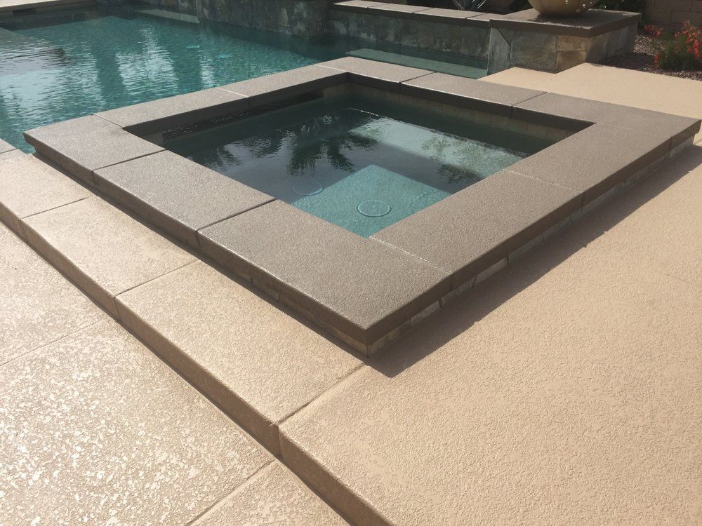 Deck around pool