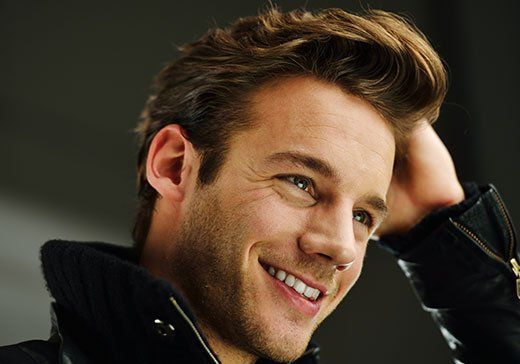 Man with Golden Brown Hair — Troy, MI — Chambers Hair Institute Man with Golden Brown Hair — Troy, MI — Chambers Hair Institute