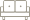 A black and white drawing of a couch on a white background.