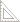 A black and white drawing of a triangle on a white background.