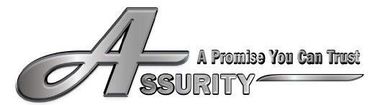 Silver logo for Assurity, with a stylized 'A' and the words "A Promise You Can Trust."