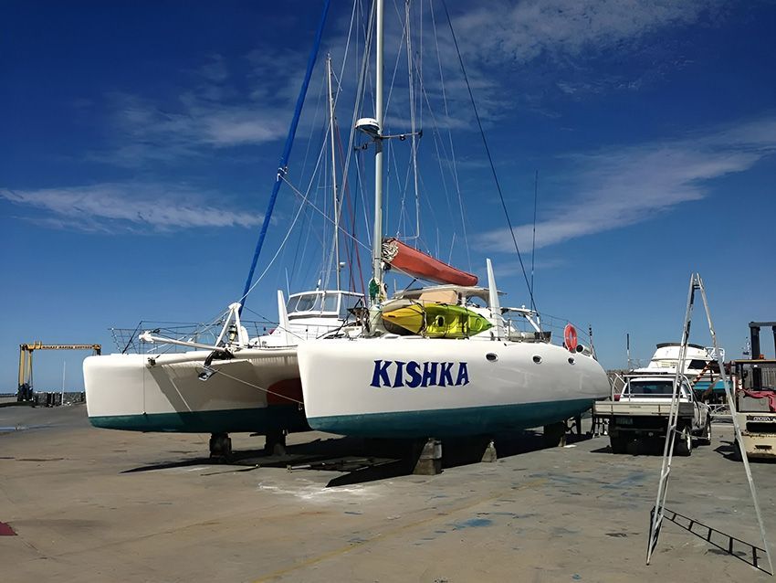 A Boat with the Name Kishka on the Side of It ā Mackay Marine Services in Mackay, QLD