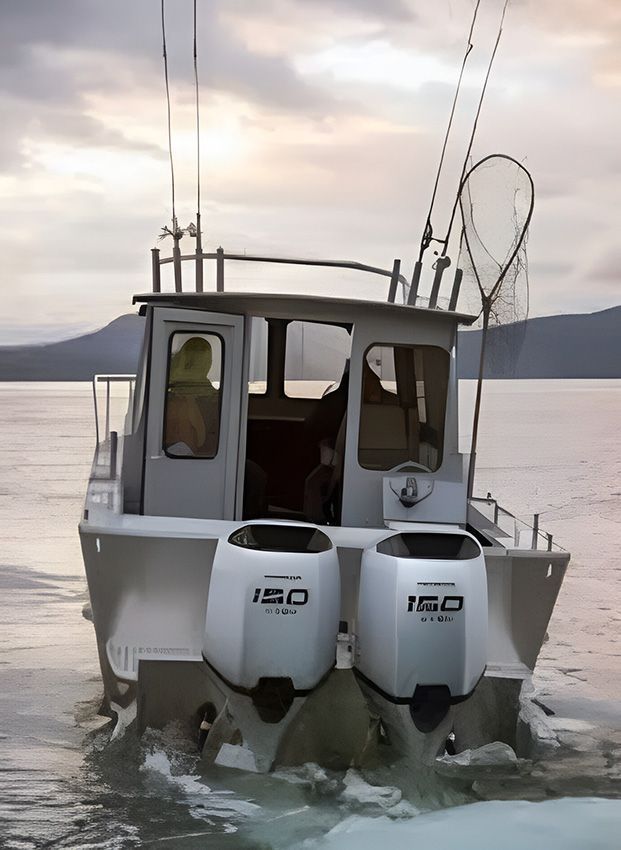 A Boat with Two Iso Engines on the Back of It ā Mackay Marine Services in Mackay, QLD