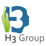 Logo van H3 Group: een blauwe 