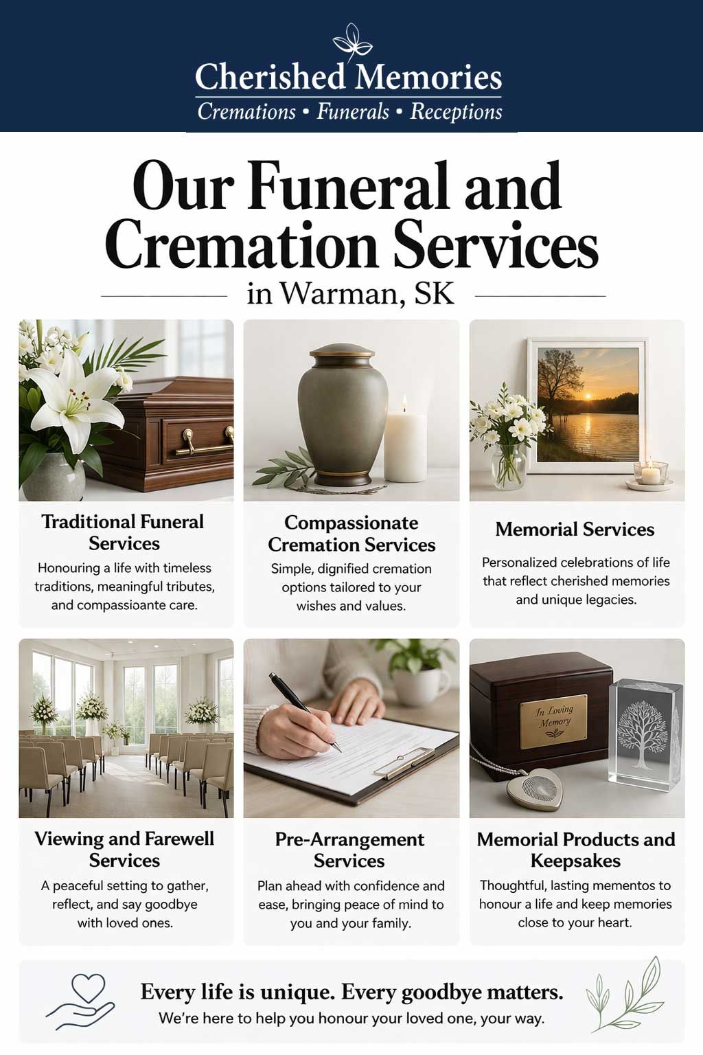 Our Funeral and Cremation Services in Warman, SK