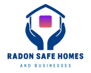 A logo showing two blue hands cradling a house outline containing a purple-to-orange square, with text below.