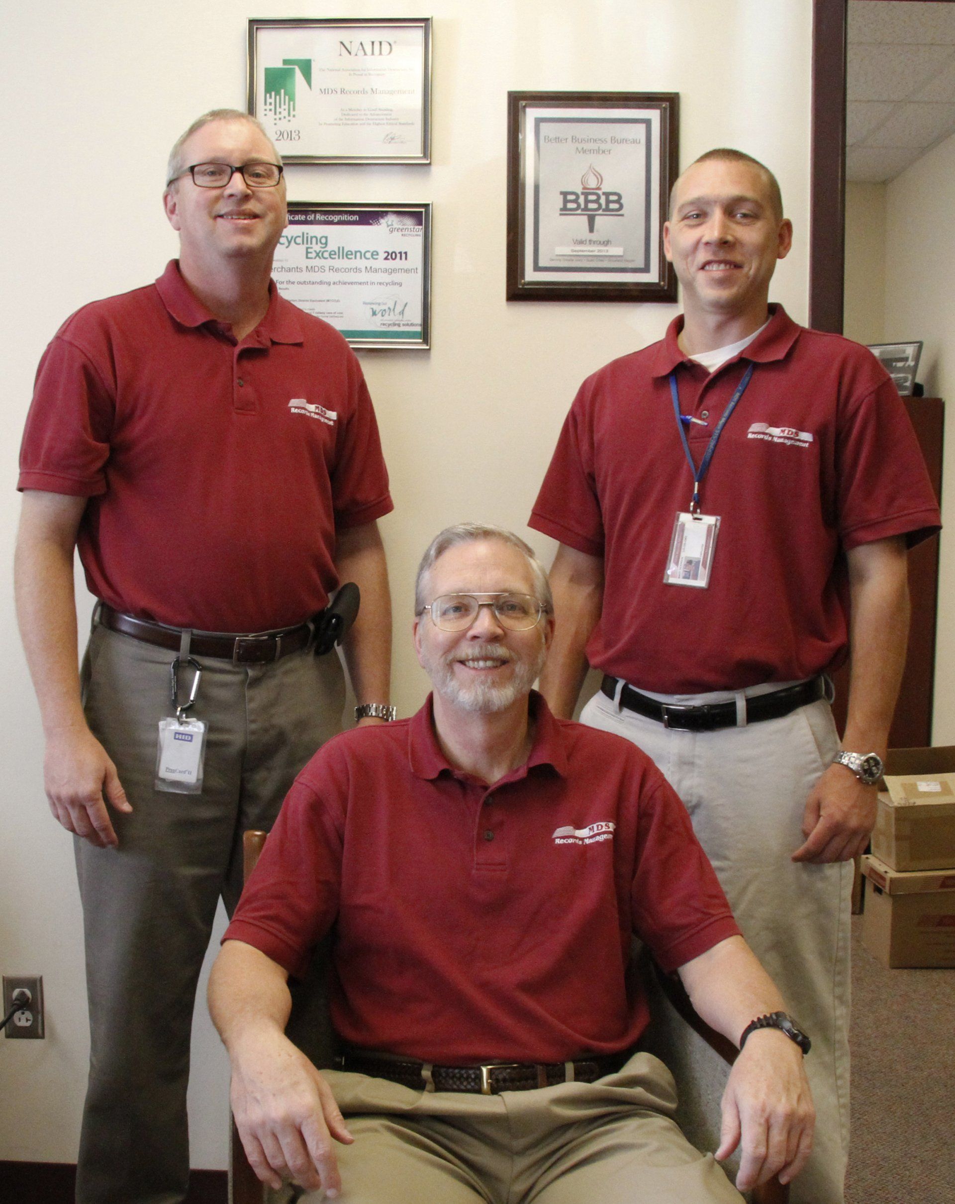 3 Man Wearing Red Polo Shirt — Des Moines, IA — M D S Records Management