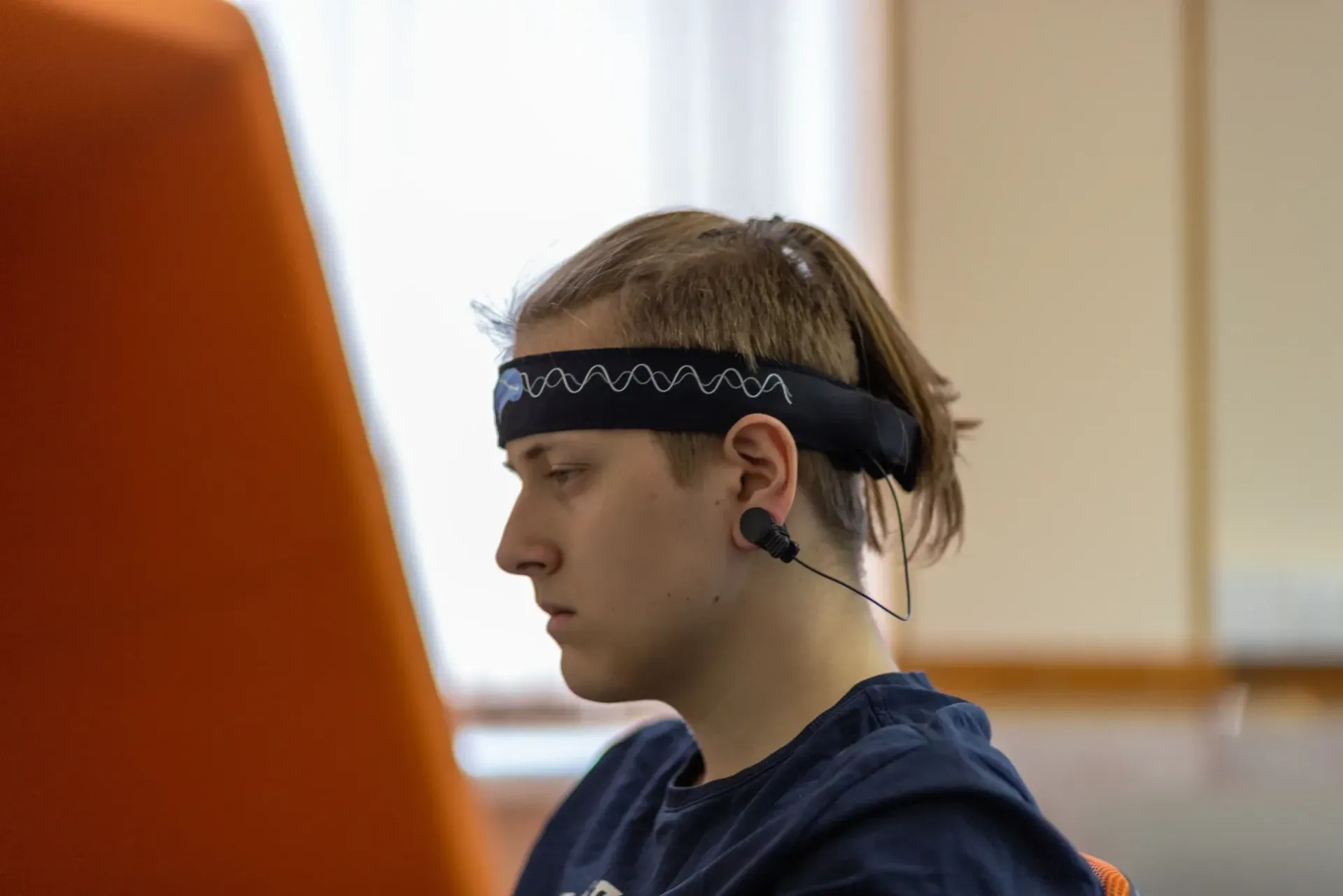 Man Undergoing Neurofeedback Therapy