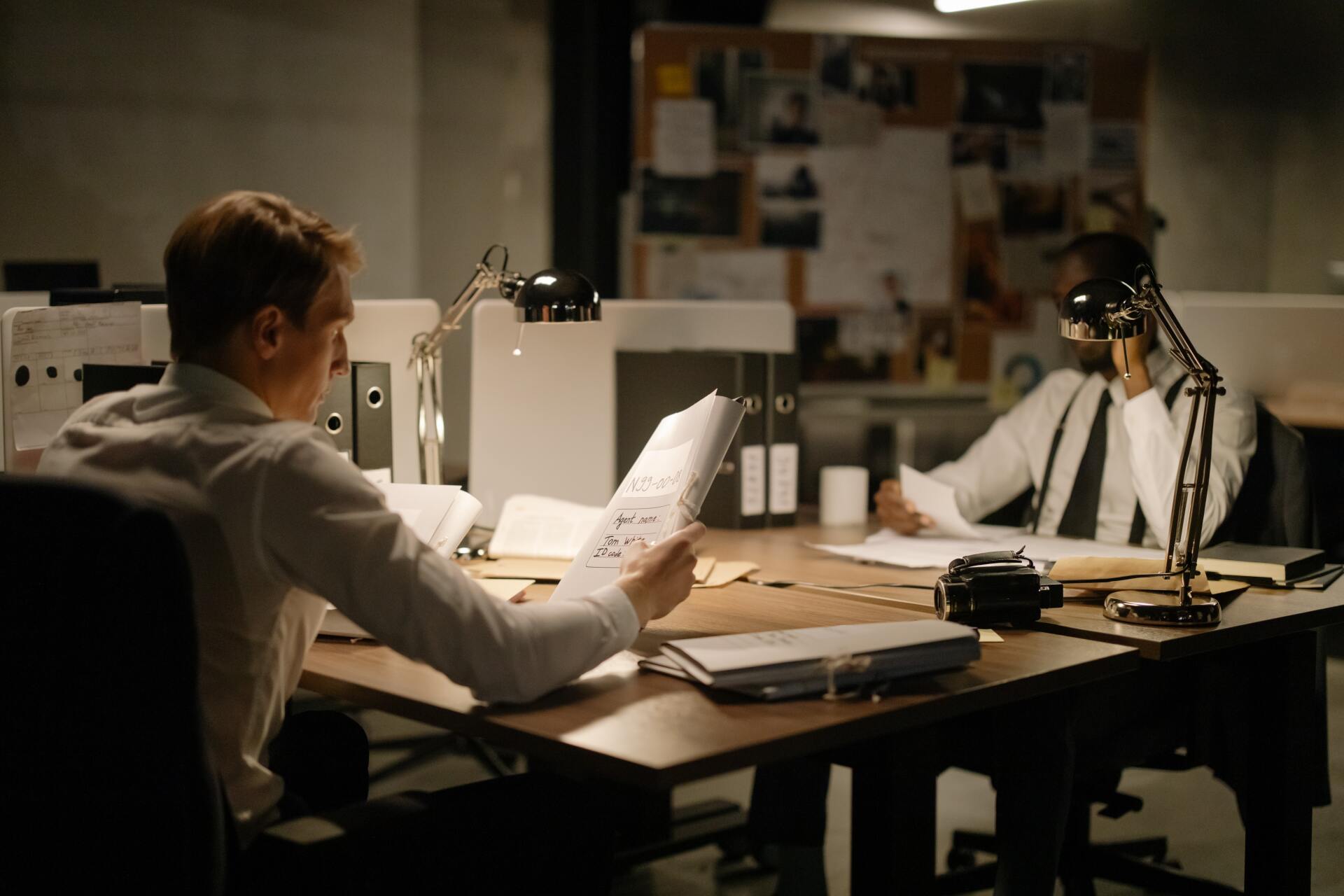 Men working in the office