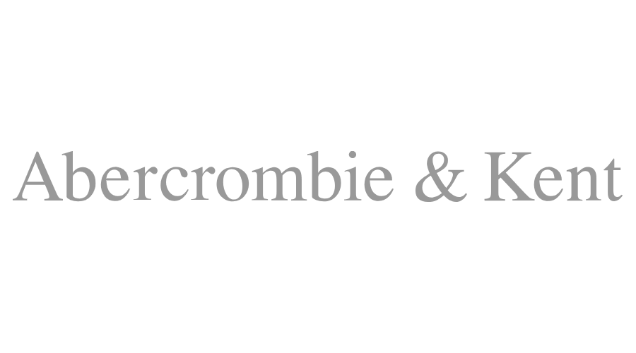 The logo for abercrombie & kent is on a white background.