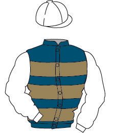 A drawing of a person wearing a striped vest and a hat.