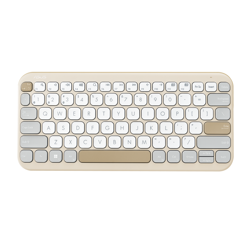 ASUS Marshmallow KW100 無線鍵盤 (燕麥棕)