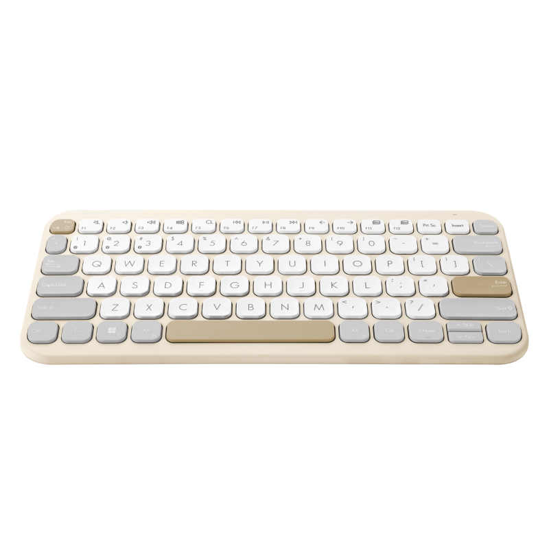 ASUS Marshmallow KW100 無線鍵盤 (燕麥棕)