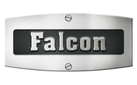 A falcon logo is shown on a white background.