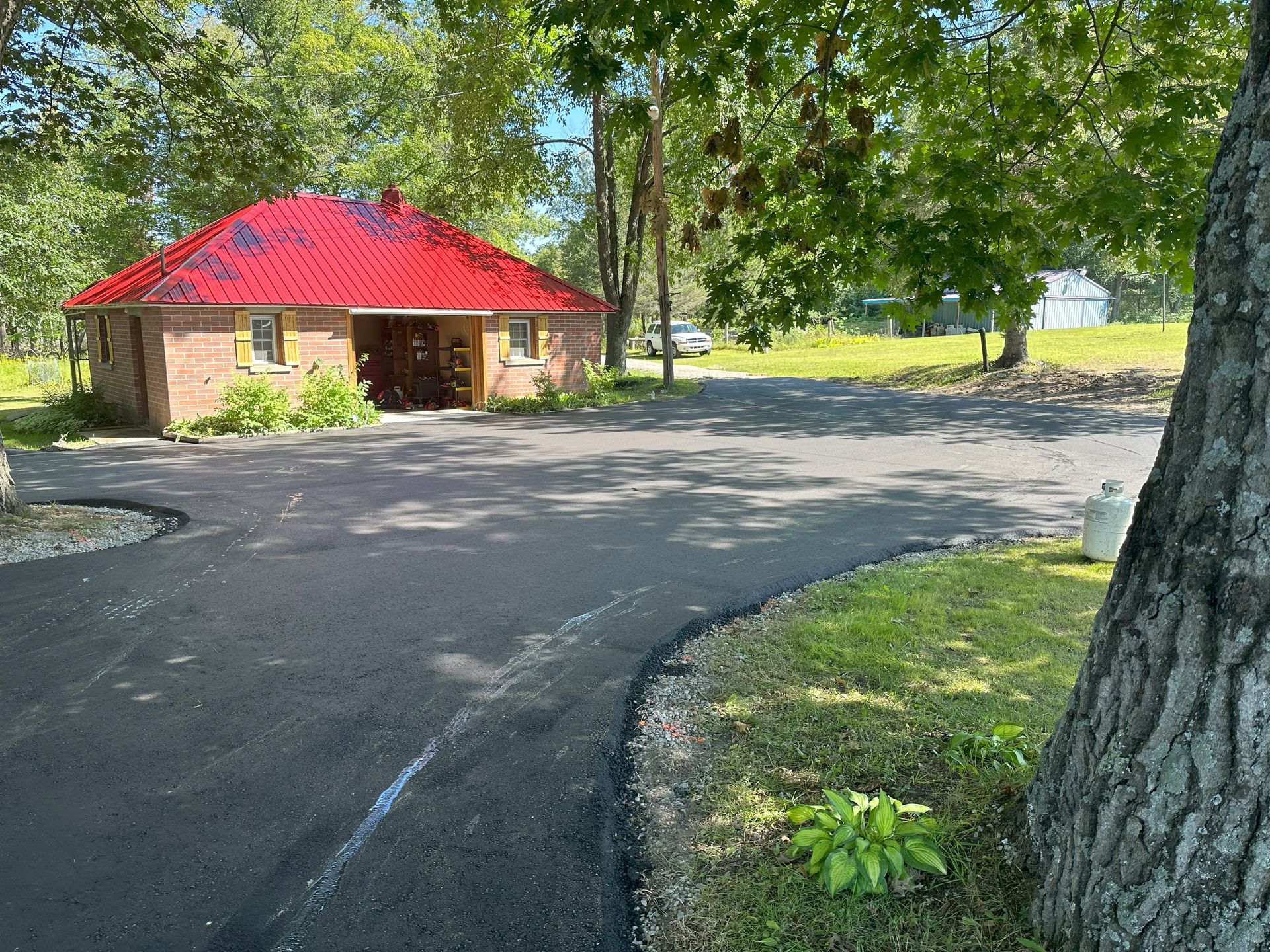 residential driveway paved
