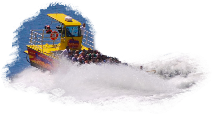 Branson Jet Boat with people in it