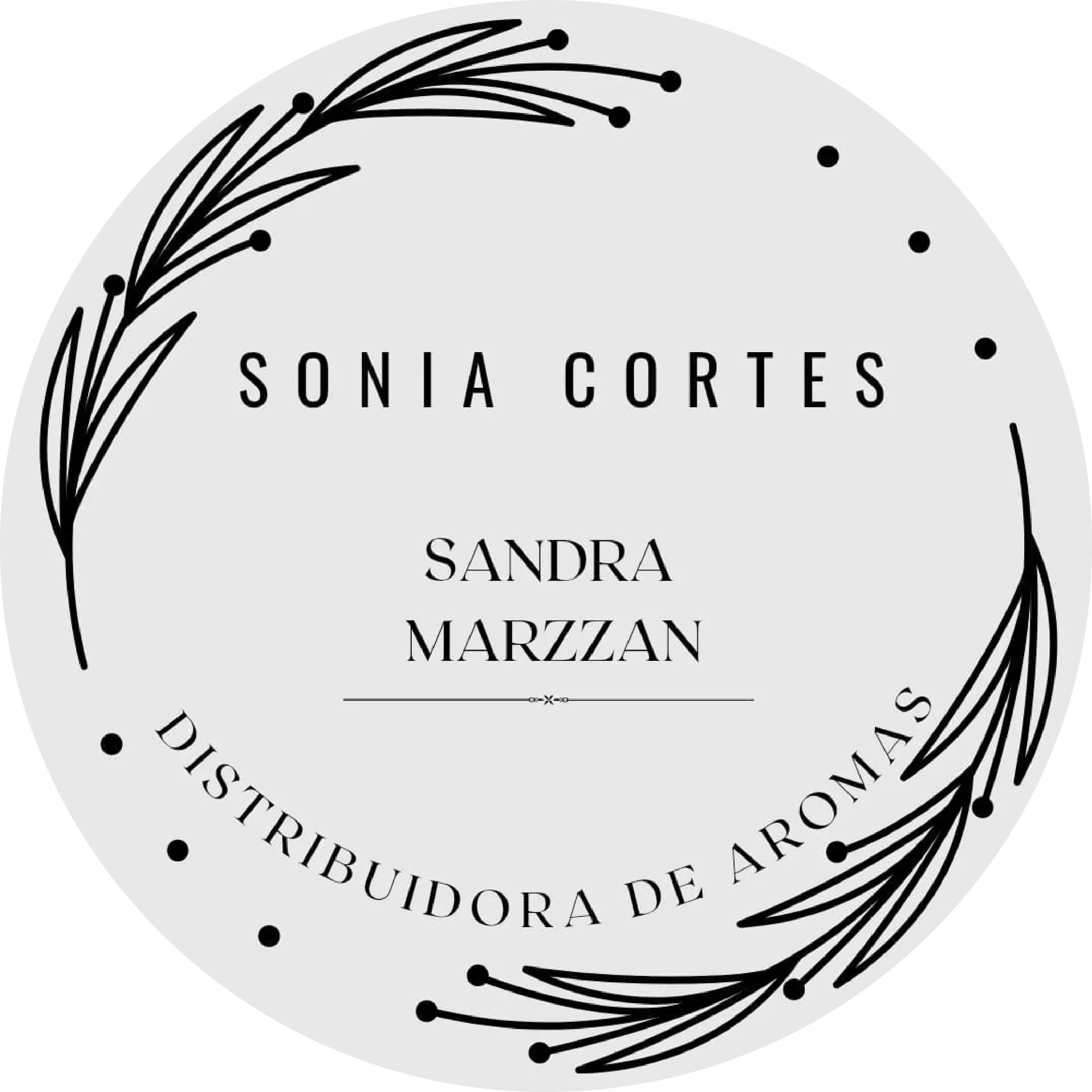 Logotipo de Sonia Cortes — Distribuidora de Aromas Sandra Marzza