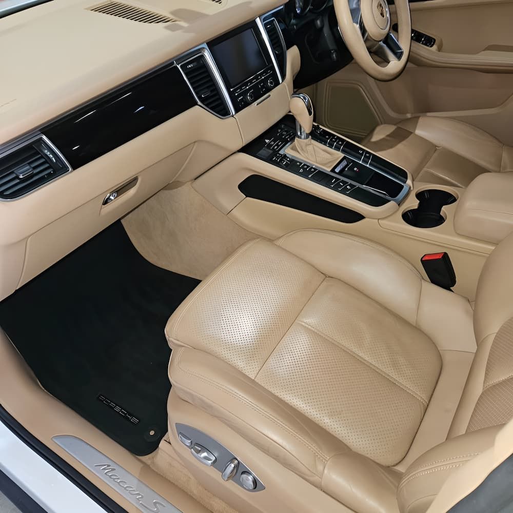 The interior of a porsche macan is shown — On Point Detailing Wagga in East Wagga Wagga, NSW