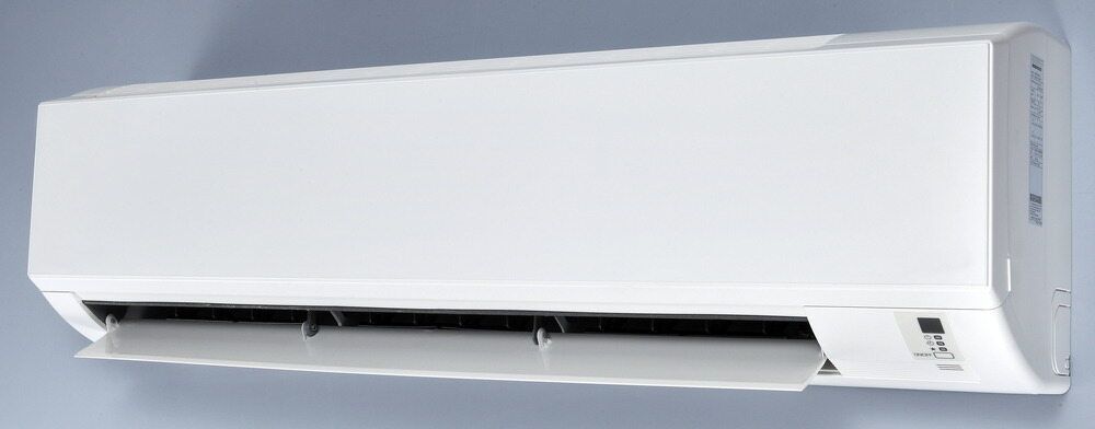 White Wall-mounted Air Conditioner With Open Vent — Hinterland Air Conditioning Sunshine Coast in Palmwoods, QLD