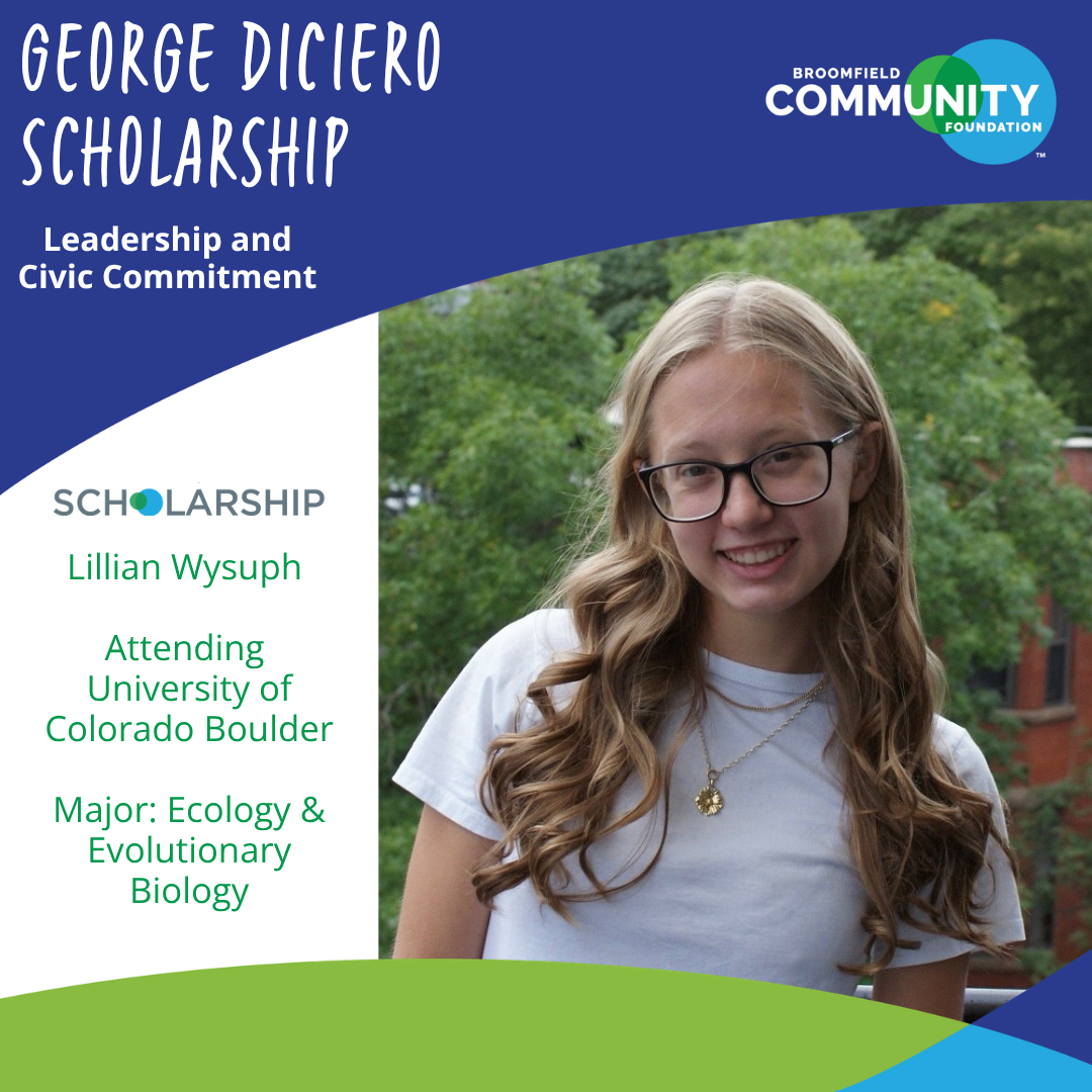 Lillian Wysuph, George DiCiero Scholarship recipient
