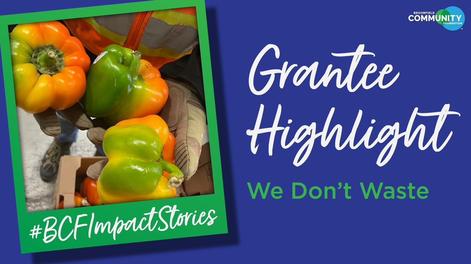 Grantee Highlight graphic: We Don't Waste