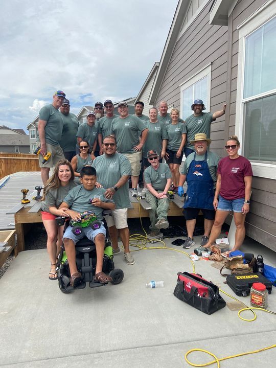 Volunteers with the Home Builders Foundation, a Broomfield Community Foundation partner