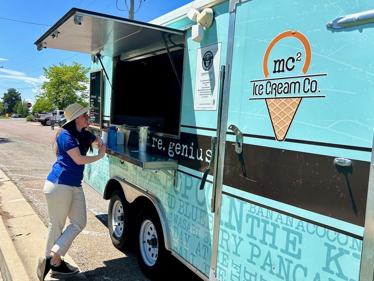Ice cream truck at the BCSN social