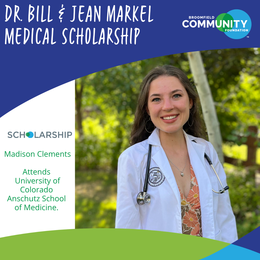 Madison Clements, Dr. Bill and Jean Markel Medical Scholarship recipient
