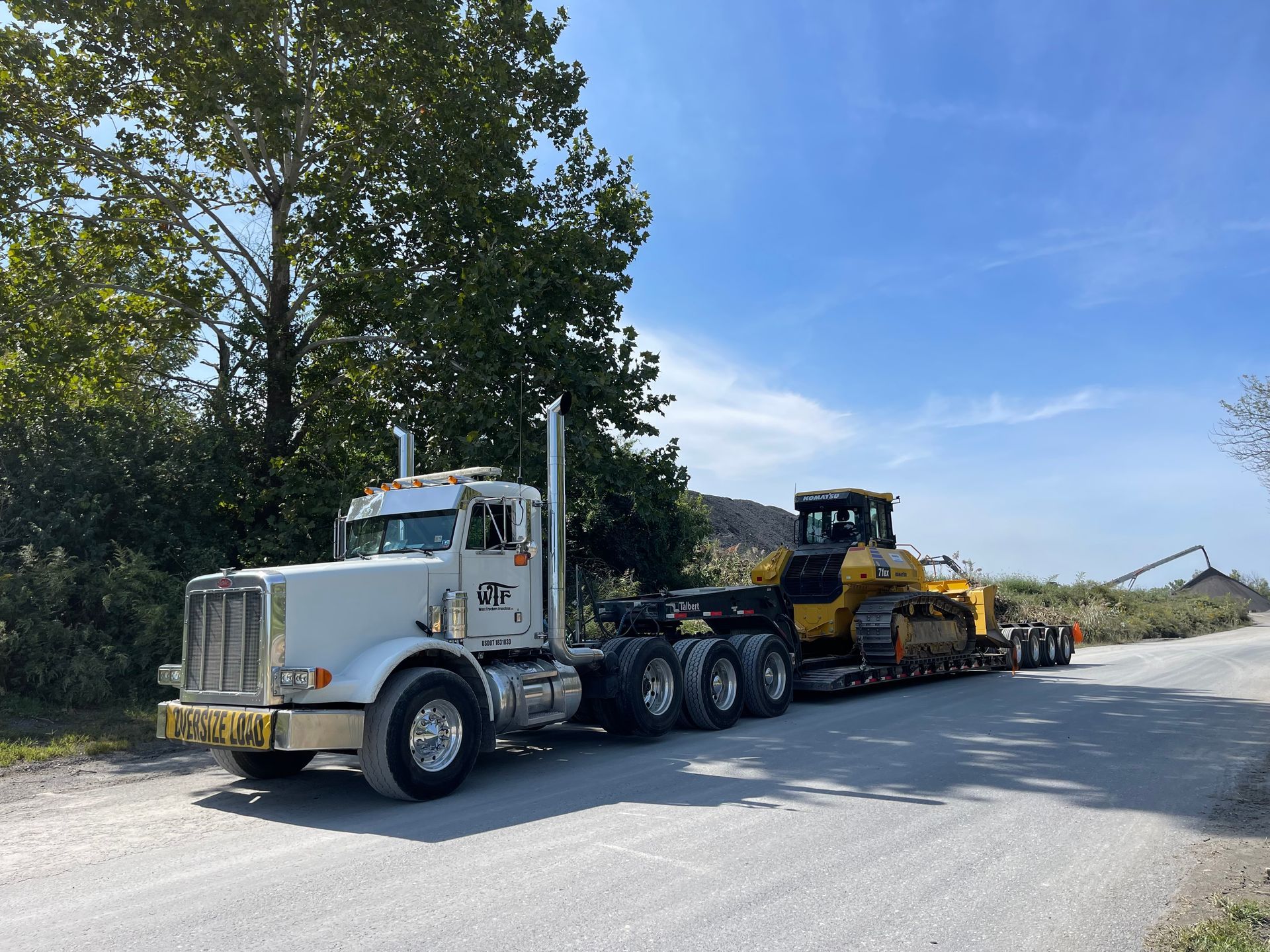 Gravel and Sand Trucks On Work — White Haven, PA — East Point Aggregate LLC