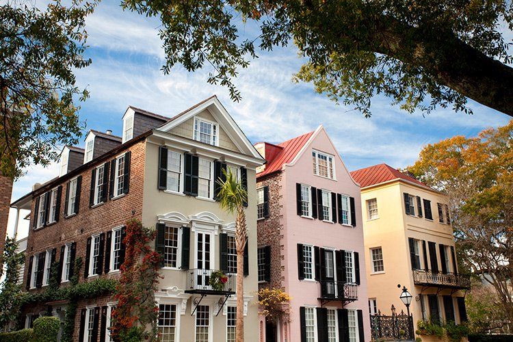 Row of Houses — Charleston, SC — A House in the South Realty