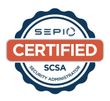 SEPI certified badge: blue and orange seal, 