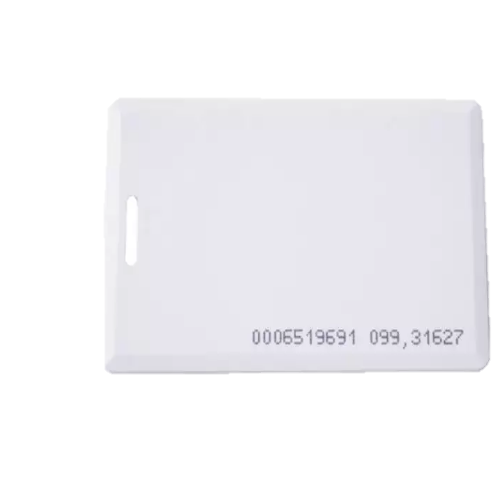 Tarjeta de Proximidad Blanca tipo Clamshell Eco  (no-imprimibles) Paquete de 10 pzas.