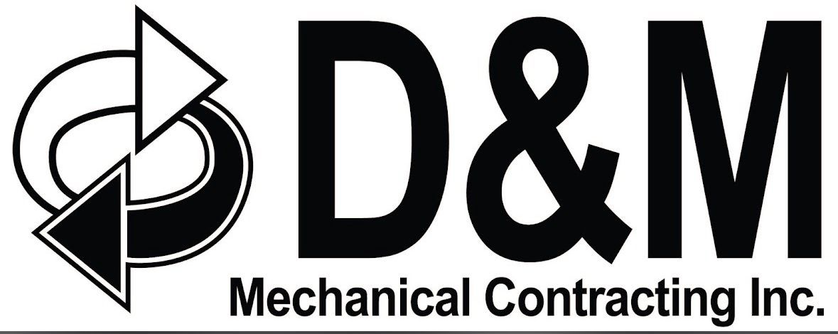 Logo for D&M Mechanical Contracting Inc. features a circular symbol and the letters 