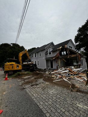 Demolition site work in New Castle, NH