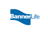 BannerLife logo in blue and white with a wavy banner design